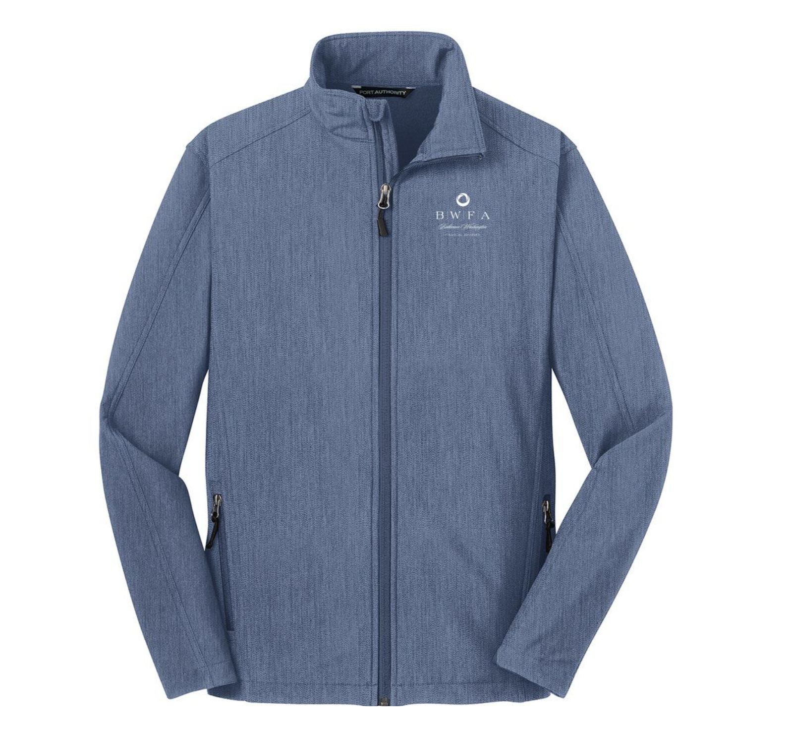 Port Authority Men’s Navy Heather Core Soft Shell Jacket - Baltimore ...