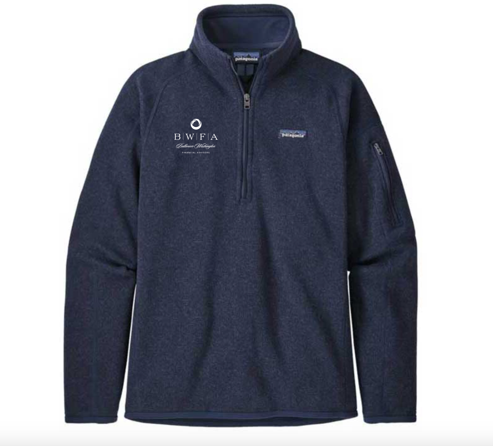Patagonia Women's New Navy Better Sweater Quarter Zip 2.0 Baltimore Washington Financial Advisors