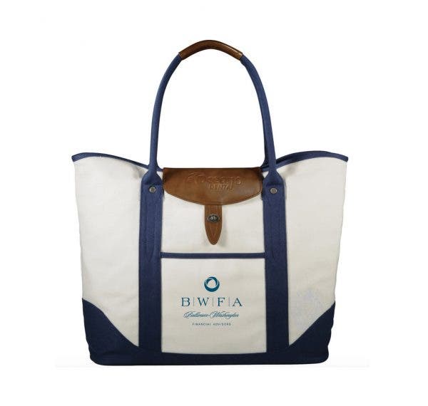 Cutter & Buck Cream Legacy Cotton Boat Tote